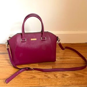 Kate Spade Large Burgundy Tote / Satchel / Purse